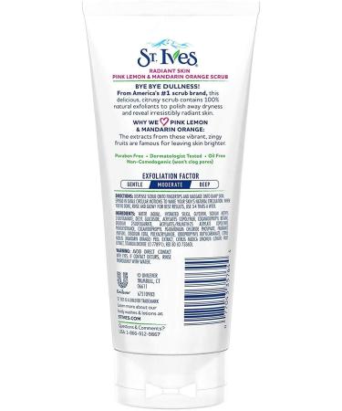 St. Ives Even & Bright Pink Lemon & Mandarin Orange Scrub 6 oz (Pack of 3) - Buy Online on GoSupps.com