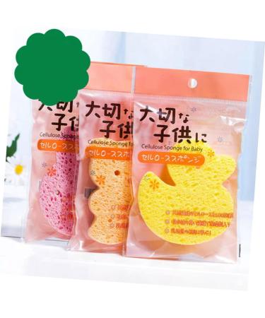 Beavorty Bath Scrubber Sponge for Bathing Cleaning Scrubber Sponges Shower Pouf Shower Brush Sponge Yellow Bath Sponge for Cushion Bath Ball Skin Care Sea of Foam - Buy Online on GoSupps.com