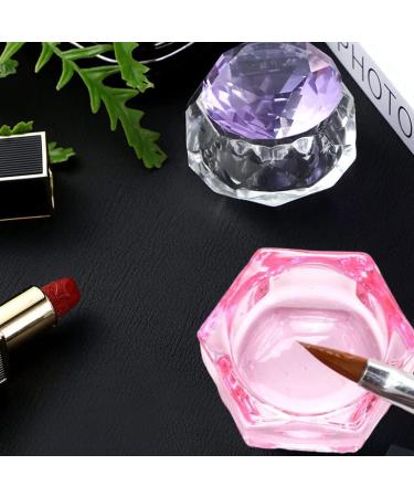 Hexagonal Dappen Dish Cup Crystal Glass Glassware Tool for Nail Art Manicure Care Nail Art Tools Nail Art Supplies Nail Tools - Buy Online on GoSupps.com