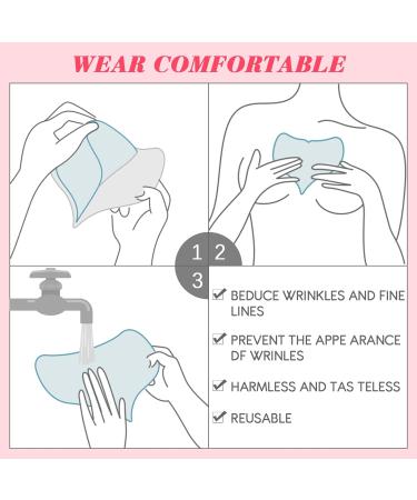 Reusable Silicone Chest Wrinkle Pad | Transparent Cleavage Patch for Smooth Skin | Decollete Wrinkle Patch for Women | 5.9 x 4.7 Inch - Buy Online on GoSupps.com