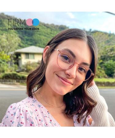 Shop Firmoo Women's Blue Light Glasses - Round Glare-Free 0.0x Light Purple | Reduce Headaches & Eye Strain - Buy Online on GoSupps.com