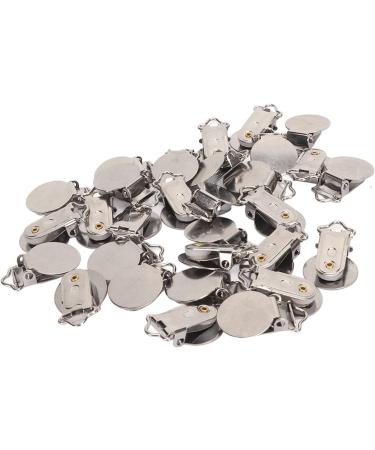 30 Pack Round Metal Pacifier Clips for Teething Relief - Rust Proof Galvanized Stainless Steel for Kids - Buy Online on GoSupps.com