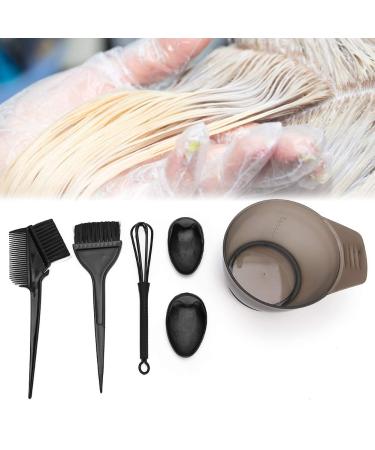 5 Piece Hair Dye Brush Set | Hair Coloring Kit with Mixing Bowl | Black Hair Dye Brushes for Salon Use - Buy Online on GoSupps.com