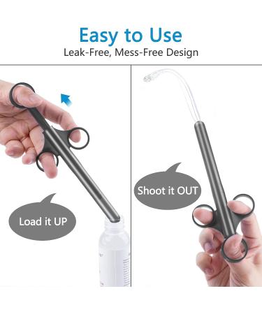 HOTTOK Lube Applicator- 10ml Scales, Reusable & Easy to Clean- Gray- Ideal for Women, Men, Female Couples - Buy Online on GoSupps.com