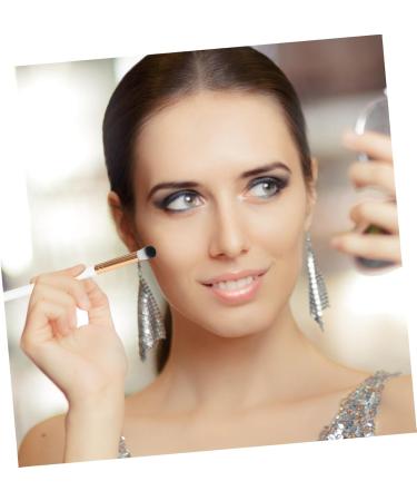 Outanaya 10pcs Makeup Brush Concealer Brush Contouring Brush Makeup Eyeshadow Brush White Wooden Handle - Buy Online on GoSupps.com