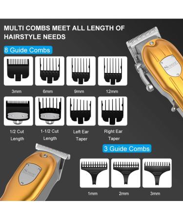Surker Men's Hair Clipper Set - Professional Cordless Barber Trimmer with LED Display & USB Rechargeable Grooming Kit - Buy Online on GoSupps.com