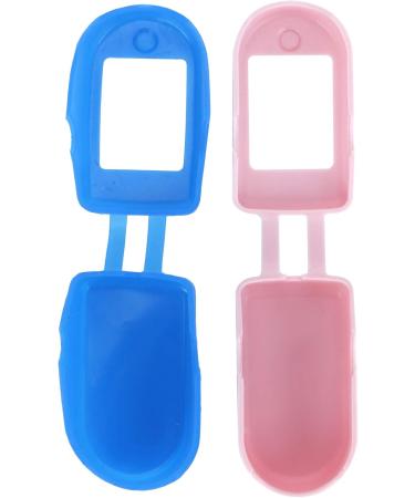Alvinlite Blood Oxygen Protective Cover - Silicone Finger Tip Oximeter Protection for Travel | Blue & Pink Options - Buy Online on GoSupps.com