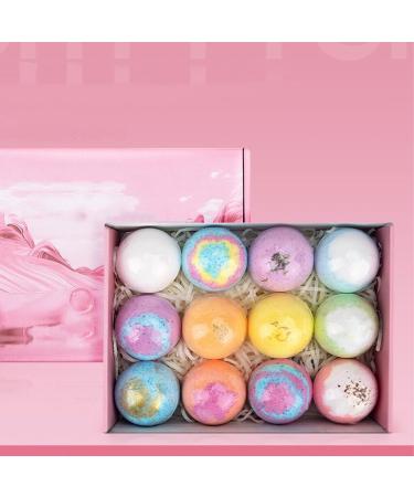 Allayu 12piece Spa Essentials Relaxing Bath Bombs Set for Soothing and Fragrant Experience Handmade Bath Bombs for Kids - Buy Online on GoSupps.com