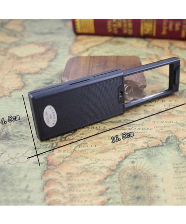 Magnifying Glass 45X with LED Light HD Lens UV Light Handheld 2.5X Illumination Magnifier Assisted Mirror Magnifier - Buy Online on GoSupps.com