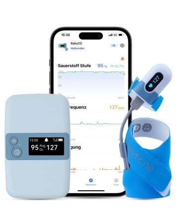 Baby pulse oximeter sleep monitor with real-time base station Babyo2 S2 oxygen oxymeter device for o2 oxygen saturation & heart rate oximeter for 0-3 years old (sock version) s2 sock - Buy Online on GoSupps.com