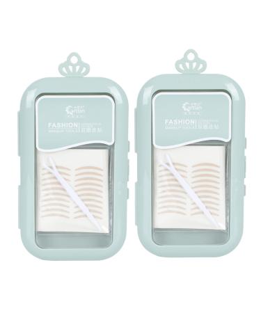 FRCOLOR 2 Boxes Double Eyelid Sticker Invisible Eyelid Sticker Sticky Eyelid Breathable Lace Eyelid Tape Eye Lift Decorating Tools Female Eyelid Makeup Sticker Woman Mesh Decorate Glue