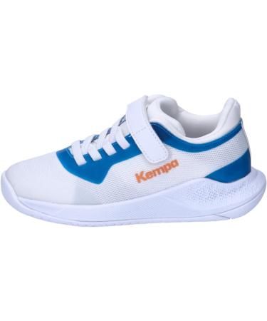 Kempa Unisex Children's Kourtfly Sports Shoes | Kids' Sneakers 33 EU White Blue - Shop Now! - Buy Online on GoSupps.com