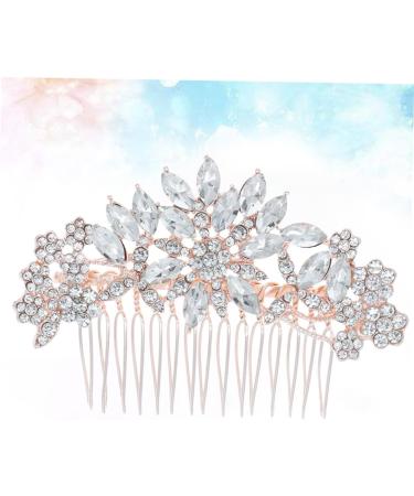 FRCOLOR 1pc Crystal Hair Comb Wedding Combs Hair Combs Hair Barrettes for Women Rhinestone Hair Clip Bridal Side Combs Womens Hair Clips Rhinestone Haircombs Simple Bride Accessories - Buy Online on GoSupps.com