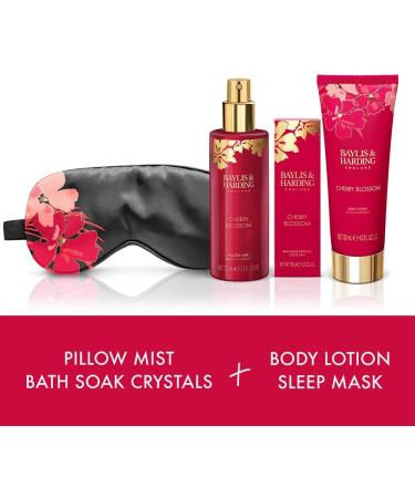 Baylis & Harding Boudoire Cherry Blossom Beauty Sleep Gift Set - Vegan Friendly Luxury Set - Buy Online on GoSupps.com