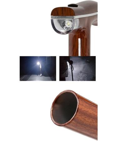 WalkingStickAdjustableCaduceusLEDLampCrutches10-sectionTelescopicWalkingStickRubberHandle2ColorsBigFourFeetLength59-95Cm(23.23-37.40Inches) forArthritis Elderly Seniors&Hand Needed B Two loaded - Buy Online on GoSupps.com