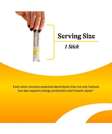 Energy Nutrients & Optimal Electrolyte Sticks Lemonade NADH CoQ10 for Energy with Lemonade Electrolyte Stick Packs (30 Lozenges/30 Servings) - Buy Online on GoSupps.com