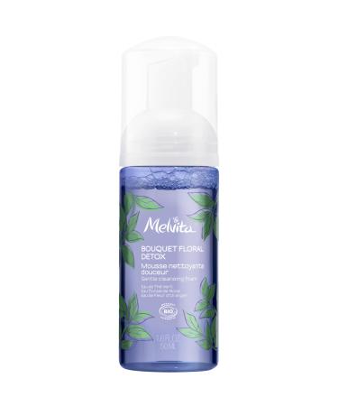 Melvita - Mousse Nettoyante Visage Douce - Bouquet Floral - quilibre Peau Sensible Th Vert & Fleur d'Oranger - 50 ml