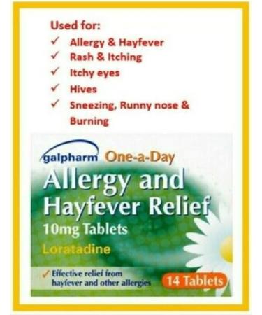 GALPHARM Loratadine 10mg Hayfever Allergy Relief Tablets - 14 Pack - Buy Online on GoSupps.com