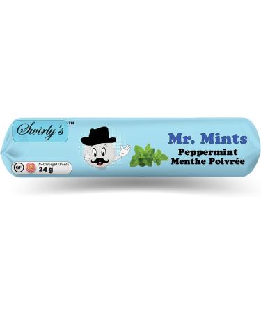 Swirly's Mr. Mints - Peppermint Flavor - Aspartame-Free Vegetarian and Gluten-Free Breathmints Made with Real Peppermint Oil - 120 grams x 24 packs ($2.08 per 120 gram pack of 5 rolls). - Buy Online on GoSupps.com