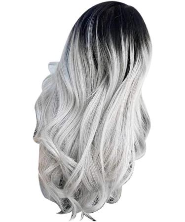Buy Long Grey Synthetic Wig for Women | Curly & Wavy 70s 80s 60s & 50s Cosplay Styles - International Shipping Available - Buy Online on GoSupps.com