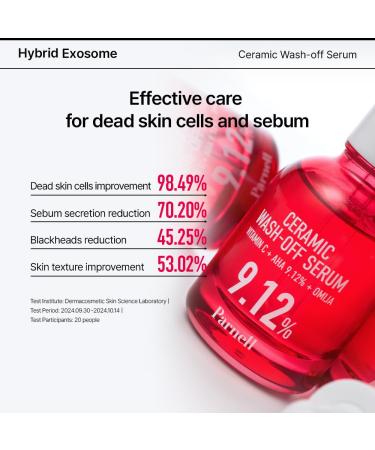 Parnell AHA 9.12% Omija Ceramic Wash-Off Serum | 1-Minute Face Exfoliation for Sebum Control & Smooth Texture | PHA BHA LHA Vitamin C K-Care (1.01 fl oz) - Buy Online on GoSupps.com