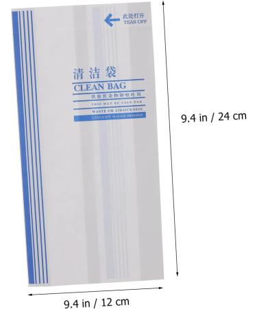 ULTECHNOVO 100pcs Car Trash Bag Disposable Vomit Bags - Motion Sickness & Emesis Bags for Kids - Buy Online on GoSupps.com