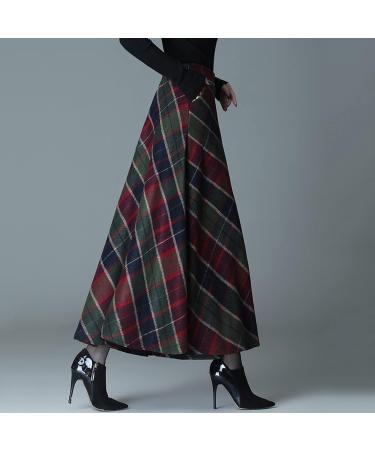 Buy Women's Chiffon Maxi Skirt | A-Line Green Tulle Rock & Flower Pattern | Casual Winter Petticoat | Plus Size XXL - Buy Online on GoSupps.com