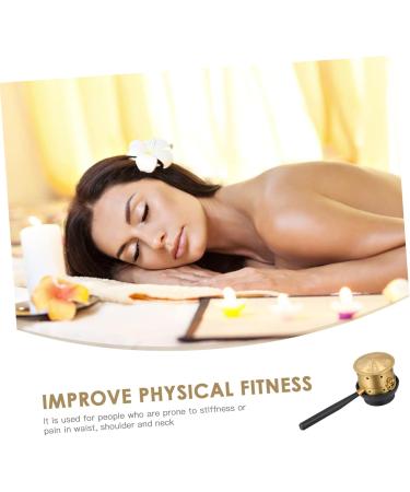 Healeved 3 Sets Moxibustion Box - Moxa Massage Tower Neck Roll Moxa Stick Holder & Kegel Burner Tank - Pure Copper Massage Devices for Wellness - Buy Online on GoSupps.com