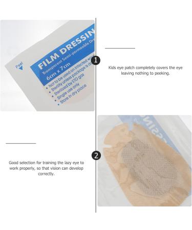 Healeved 60pcs Adhesive Eye Patches for Amblyopia & Lazy Eye Treatment - 2.95"x1.97" Complexion Bandages - International Shipping Available - Buy Online on GoSupps.com