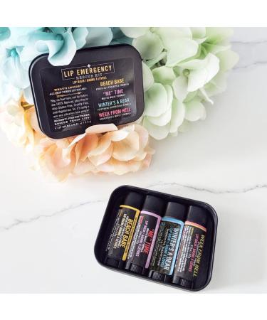 Walton Wood Farm Lip Emergency Rescue Kit - 4 Nourishing Lip Balms 0.15 oz Each | Buy Internationally - Buy Online on GoSupps.com