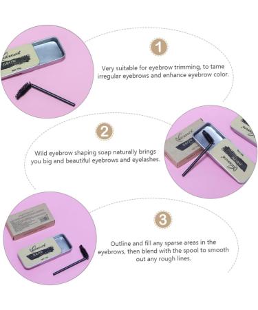 NOLITOY 2 Sets Eyebrow Soap Gel Brow Styling Cream Wax Eyebrow Cream Do Not Take off Makeup Supplies Woman 1 count (Pack of 1) Assorted Colorx2pcs - Buy Online on GoSupps.com
