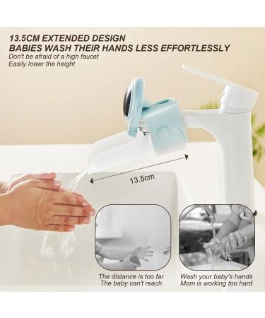 Buy Mylerct 2 Cartoon Astronaut Faucet Extension for Kids | Safe Non-Hurtful Tap Extender for Kitchen & Bathroom - Blue & Purple - Buy Online on GoSupps.com