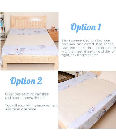 Earthing Sheet Silver Conductive Grounding Sheet for Better Sleep Relieve Pain (54x75in) - Buy Online on GoSupps.com