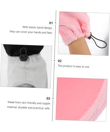 Mikinona 1 Set Gloves Paraffin Wax Cover Paraffin Wax Booties Mitts Paraffin Bath Mitts Gel Removing Tool Wax Mitts Wax Foot Cover Wax Bath Liner Fabric Foot Warmer Feet Pink - Buy Online on GoSupps.com