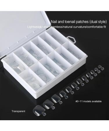 240Pieces False Toe Nails Full Cover Clear Press On Fake Toenail Foot Nail Art Tips Manicure Tools Artificial False Nail False Nails Toe Nails Flat Shape Wearable Nails - Buy Online on GoSupps.com