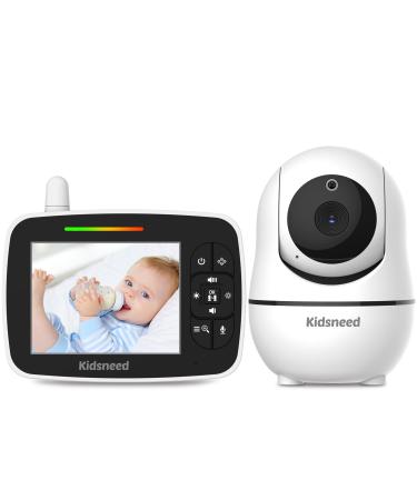 Baby Monitor, 3.5" Screen Video Baby Monitor with Camera and Audio, Remote Pan-Tilt-Zoom , Night Vision, VOX Mode, Temperature Monitoring, Lullabies, 2-Way Talk, 960ft Range 935EW
