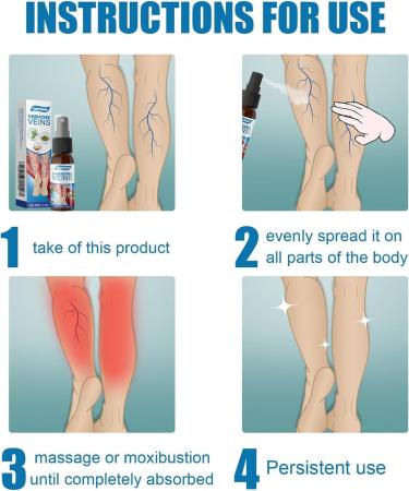 Timilk Veinguard Herbal Spray Varicose Vein Soothing Spray Natural Vein Healing Varicose Veins Treatment Spray Professional Varicose Veins Treatment for Legs Improve the Appearance (3 Pcs) - Buy Online on GoSupps.com