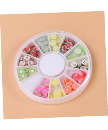 Beaupretty 12 Nails Decoration Nail Art Decoration Fruit Decor Nail Beauty Accessories Polymer Clay Slices for Nail Manicure Tool Manicure Tools Decorate Boxed Drill Disc Nail Art Decor - Buy Online on GoSupps.com