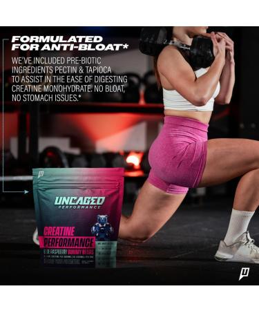 Uncaged Performance Creatine Gummies Variety Pack Strawberry & Blue Raspberry 5g Creatine Per Serving 240 Gummies Total Fast Absorbing - Supports Muscle Growth & Strength Support for Men & Women - Buy Online on GoSupps.com