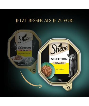 Buy Sheba Selection in Sauce - Chicken Cat Food for Adult Cats - 22 x 85g - International Shipping Available - Buy Online on GoSupps.com