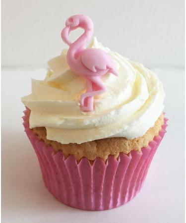 Holly Cupcakes 6 Mixed Sugar Flamingos- Gorgeous edible & handmade with love in the UK! - Buy Online on GoSupps.com