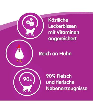 Buy Whiskas Sticks Cat Snacks - Chicken Flavor 84 Sticks | Rich in Vitamins & Minerals - Irresistible Taste for Your Cat - Buy Online on GoSupps.com