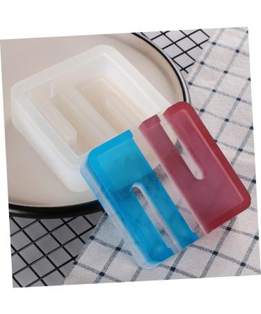 NUOBESTY for Practical Household DIY Tones Holder Molds Shaped Pen Mould Phone Resin Lipstick Square Drip White 9.5X9.5X3CM - Buy Online on GoSupps.com