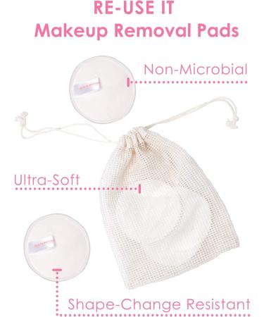 Skin in Motion | PURIFY IT Gift Set - Makeup Cleansing Water with Witch Hazel 100ml & Reusable Bamboo Cotton Pads - Sustainable Skincare Menopause Friendly - Buy Online on GoSupps.com
