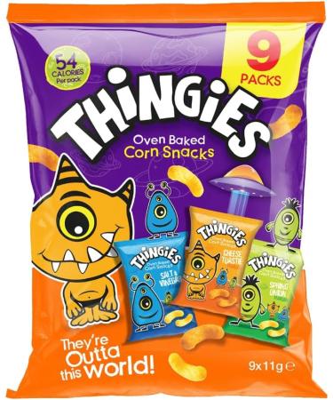 03 x Thingies Family Giant Multipack Corn Snacks (09 x 11g) - Buy Online on GoSupps.com
