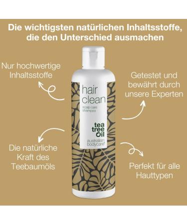 Anti Dandruff Shampoo with Tea Tree Oil 250ml | 100% Vegan | Dry & Itchy Scalp Care | Psoriasis & Neurodermatitis Treatment - Buy Online on GoSupps.com