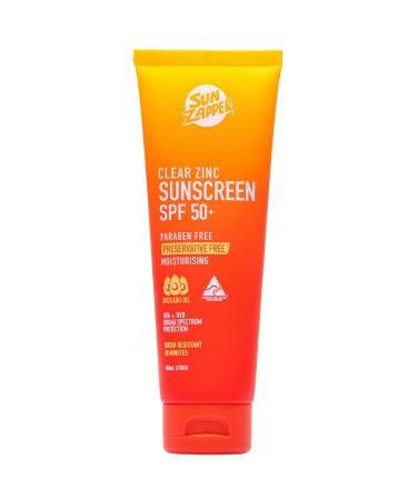 Sun Zapper sunscreen cream clear zinc lotion SPF 50+ 100ml - Buy Online on GoSupps.com