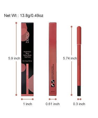 Long Lasting Waterproof Matte Lip Liner Pencil - High Pigmented, Non-Dry, Non-Fade - UP TO 12 HOURS - Professional Lip Makeup for Women (03# WHISPER) - Buy Online on GoSupps.com