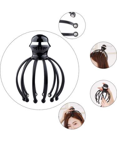 Sewoart 1stk Head Massager - Octopus Massage Device & Hair Brush for Scalp Relief | Manual Back Scratch & Massage - 18x14.5cm Black - Buy Online on GoSupps.com