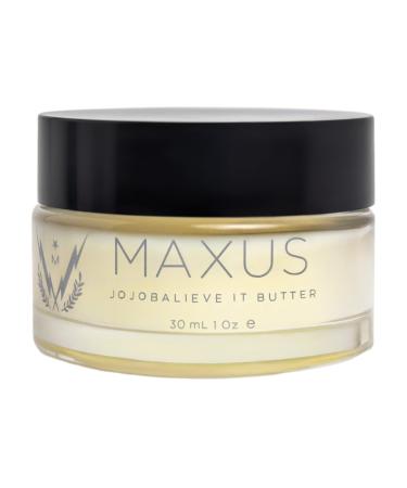 Maxus Nails Jojoba Butter, Cuticle & Dry Skin with All Natural Hemp Seed, Lavender Oils & Vitamin E, Vegan & GMO-Free, Strengthens Nails & Cuticles, Stops Splits & Cracks, 1 oz